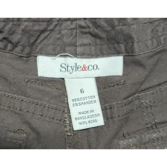 Style & Co. Brown Capri Pants - Women’s Size 6 - Picture 7 of 8